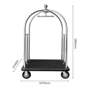 รถเข็นกระเป๋าสแตนเลส