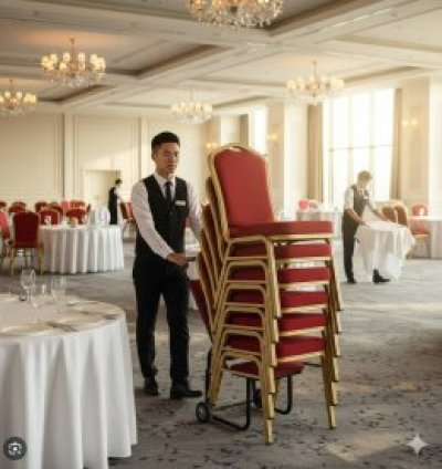 รถเข็นเก้าอี้ห้องจัดเลี้ยง