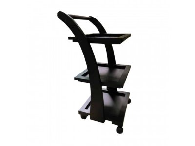 รถเข็นไม้ สำหรับวางของใช้ ในสปา Spa Product Wooden Trolley
