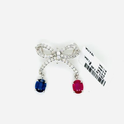 Blue sapphire and ruby