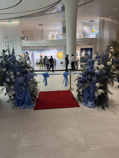 Floral decoration for the Royal Arrival of Her Royal Highness Princess Sirivannavari of Thailand by Le Floriste.
