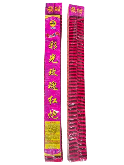 PINK COLOR CRACKERS  (8 FOOT)