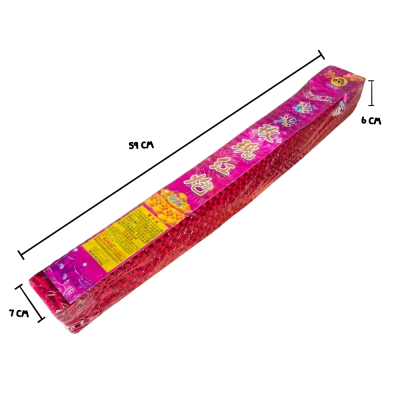 PINK COLOR CRACKERS  (12 FOOT)