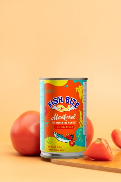 ปลาแมคเคอร์เรลในซอสมะเชือเทศ ตรา ฟิชไบท์ ปลาแมคเคอร์เรลในซอสมะเชือเทศ ตรา ฟิชไบท์