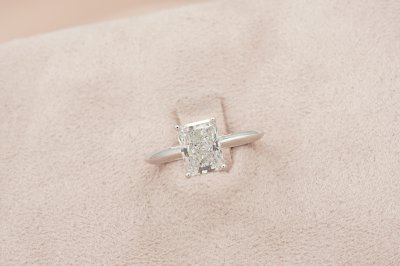 Radiant Cut Diamond Solitaire Ring