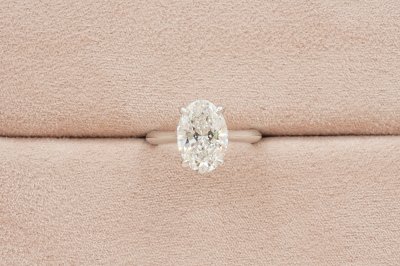 Oval Cut Diamond Solitaire Ring