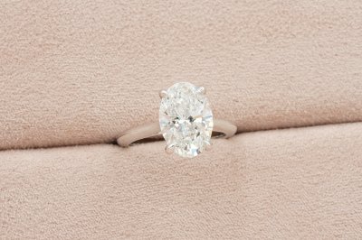 Oval Cut Diamond Solitaire Ring