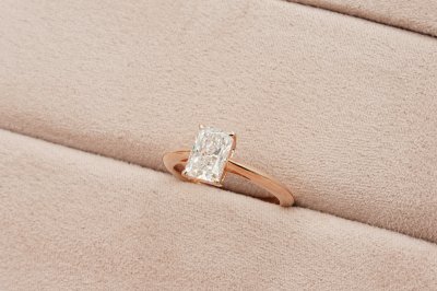 Radiant Cut Diamond Solitaire Ring