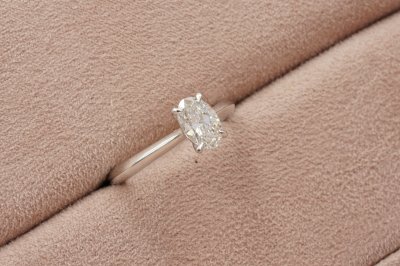 Oval Cut Diamond Solitaire Ring