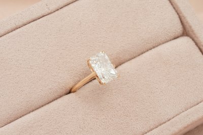 Radiant Cut Diamond Solitaire Ring