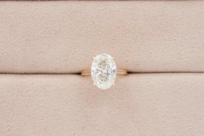 Oval Cut Diamond Solitaire Ring