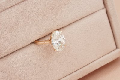 Oval Cut Diamond Solitaire Ring