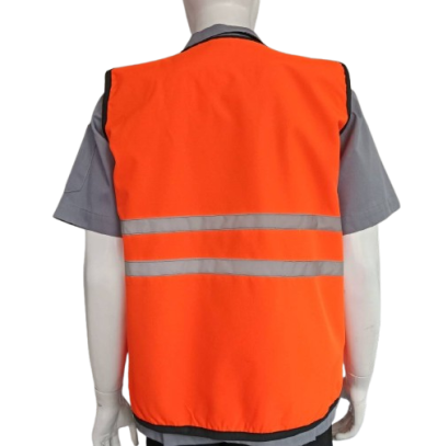 เสื้อกั๊กสะท้อนแสง สีส้ม