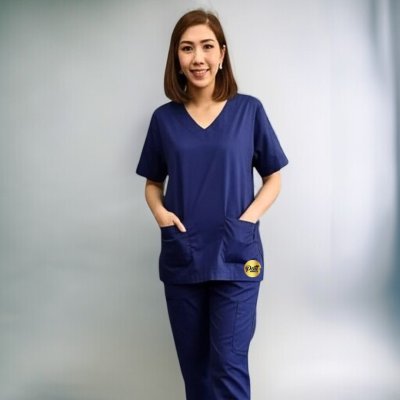 ชุดสครับ สีกรม