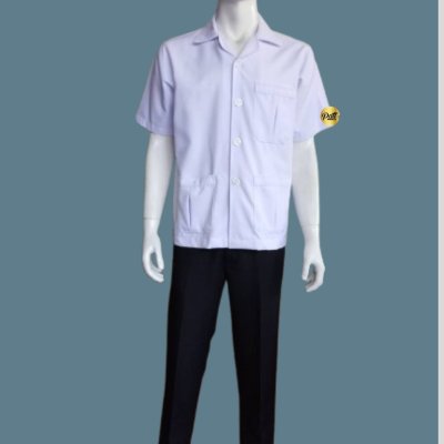 เสื้อกาวน์สั้น แขนสั้น ผู้ชาย
