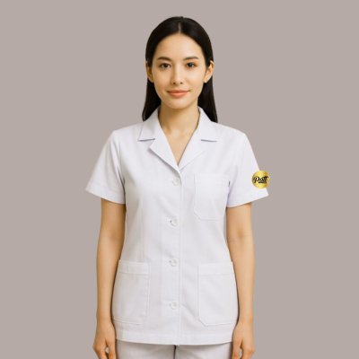 เสื้อกาวน์สั้น แขนสั้น ผู้หญิง