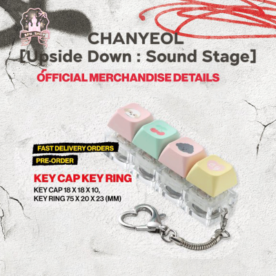 (พรี) CHANYEOL - Upside Down Sound Stage MD : KEY CAP KEYRING