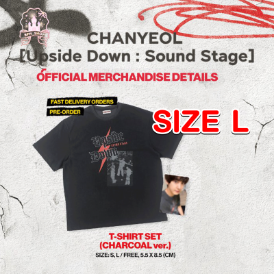 (พรี) CHANYEOL - Upside Down Sound Stage MD : T-SHIRT (CHARCOAL)