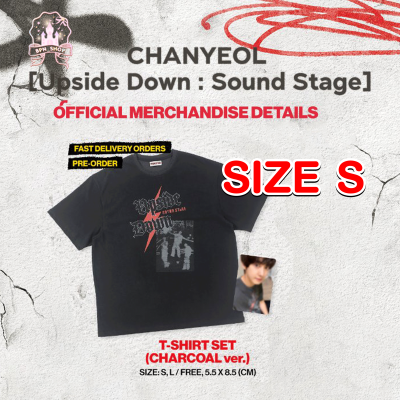 (พรี) CHANYEOL - Upside Down Sound Stage MD : T-SHIRT (CHARCOAL)