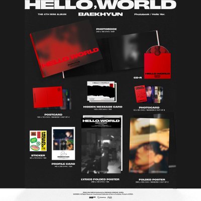 (พร้อมส่ง✨) BAEKHYUN - The 4th Mini Album 'Hello, World'