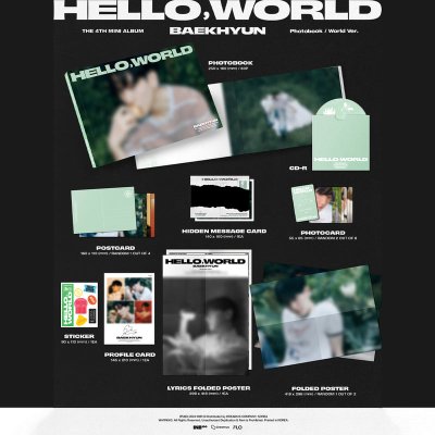 (พร้อมส่ง✨) BAEKHYUN - The 4th Mini Album 'Hello, World'