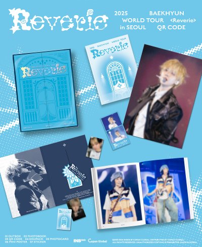 (พรี) 2025 BAEKHYUN WORLD TOUR [Reverie] in SEOUL Blu-ray & Qr code