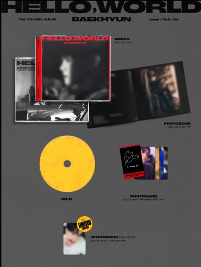(USA Exclusive) BAEKHYUN - 'Hello, World'
