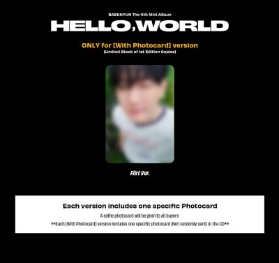 (USA Exclusive) BAEKHYUN - 'Hello, World'