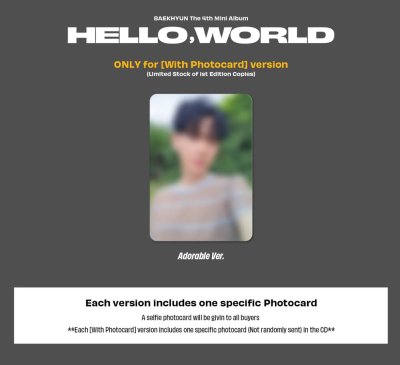 (USA Exclusive) BAEKHYUN - 'Hello, World'