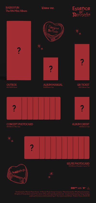 (รอบPOB) BAEKHYUN The 5th Mini Album 'Essence of Reverie'