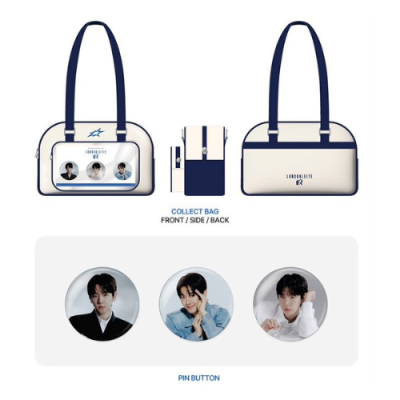 (พรี) Lonsdaleite dot - COLLECT BAG & PIN BUTTON SET