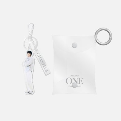 (พรี) 2024 EXO FAN MEETING : ONE - PVC POUCH + ACRYLIC KEY RING SET