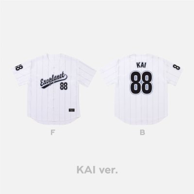 (พร้อมส่ง✨) (A VER.) BASEBALL UNIFORM เสื้อเบสบอล EXO - Cream soda