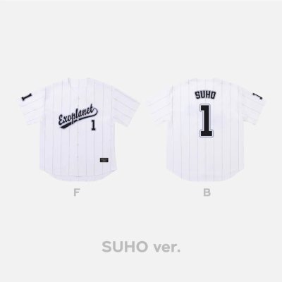 (พร้อมส่ง✨) (A VER.) BASEBALL UNIFORM เสื้อเบสบอล EXO - Cream soda