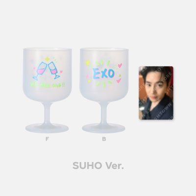 (พร้อมส่ง✨) EXO 11th Anniversary DIY Plastic Wine Cup & Photo Card Set