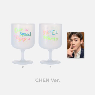 (พร้อมส่ง✨) EXO 11th Anniversary DIY Plastic Wine Cup & Photo Card Set