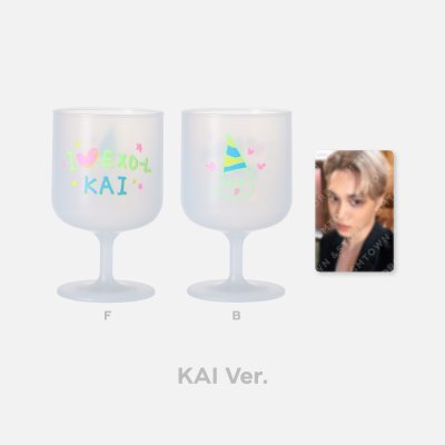(พร้อมส่ง✨) EXO 11th Anniversary DIY Plastic Wine Cup & Photo Card Set