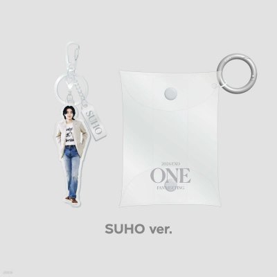 (พรี) 2024 EXO FAN MEETING : ONE - PVC POUCH + ACRYLIC KEY RING SET