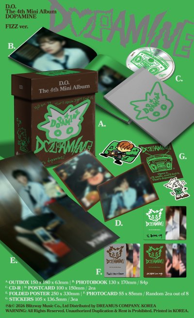 (รอบดันยอด) D.O. The 4th Mini Album - DOPAMINE