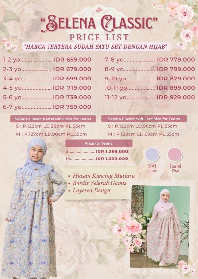 Selena Classic For Teens