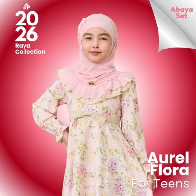 Aurel Flora For Teens Size M  (Soft Pink)