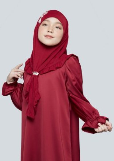 Hijab Jasmine Pita dan Bunga Kecil Size L