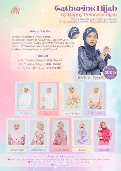 Hijab Chatrine Syar'i Size XL