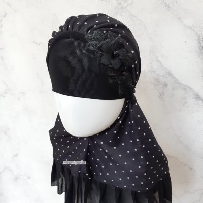 Hijab Polka Size M, L, XL