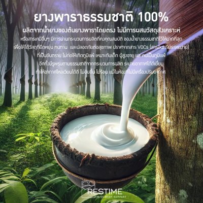 Restime Topper Latex รุ่น SNOOZORA ที่นอนยางพารา ท็อปเปอร์ยางพาราแท้ 7 Zone Latex รองรับสรีระ ลดปวดหลัง ระบายอากาศดี Restime Topper Latex รุ่น SNOOZORA ที่นอนยางพารา ท็อปเปอร์ยางพาราแท้ 7 Zone Latex รองรับสรีระ ลดปวดหลัง ระบายอากาศดี