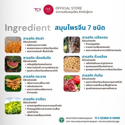 YMC mplus อาหารเสริมผู้ชาย สมุนไพรผู้ชาย 1