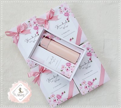 ของรับไหว้ กระบอกเก็บอุณหภูมิ ฝาสามารถเป็นแก้วน้ำ