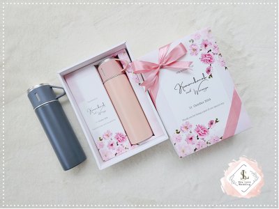 ของรับไหว้ กระบอกเก็บอุณหภูมิ ฝาสามารถเป็นแก้วน้ำ