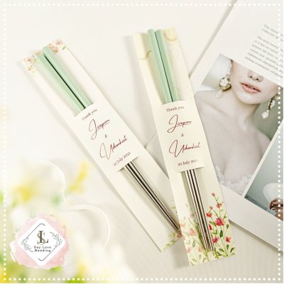 ตะเกียบสแตนเลส ด้ามจับข้าวฟ่าง – ของชำร่วยงานแต่งความหมายดี ใช้งานได้จริง