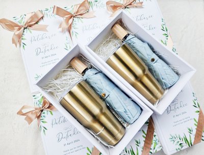 ของรับไหว้ แก้วเยติ+ร่มพับกันuv